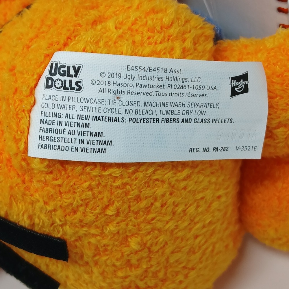 UGLY DOLL Warm Wishes‎ Wage Orange 9 inch Hasbro Plush Stuffed Animal - Picture 7 of 11
